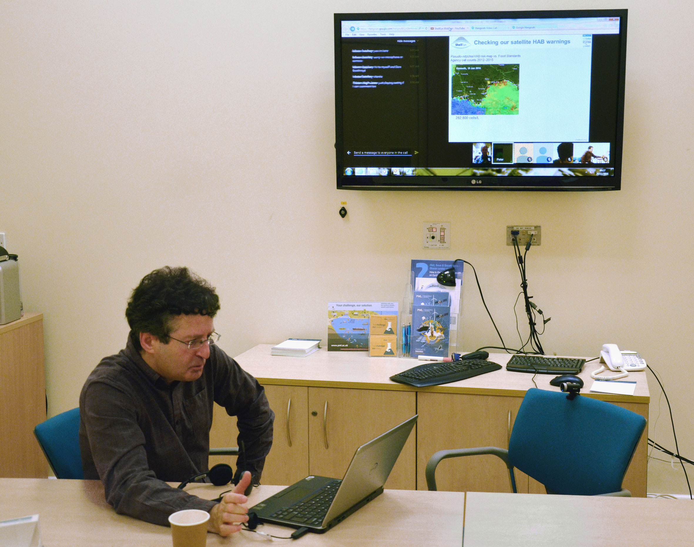 Peter Miller during a web conference